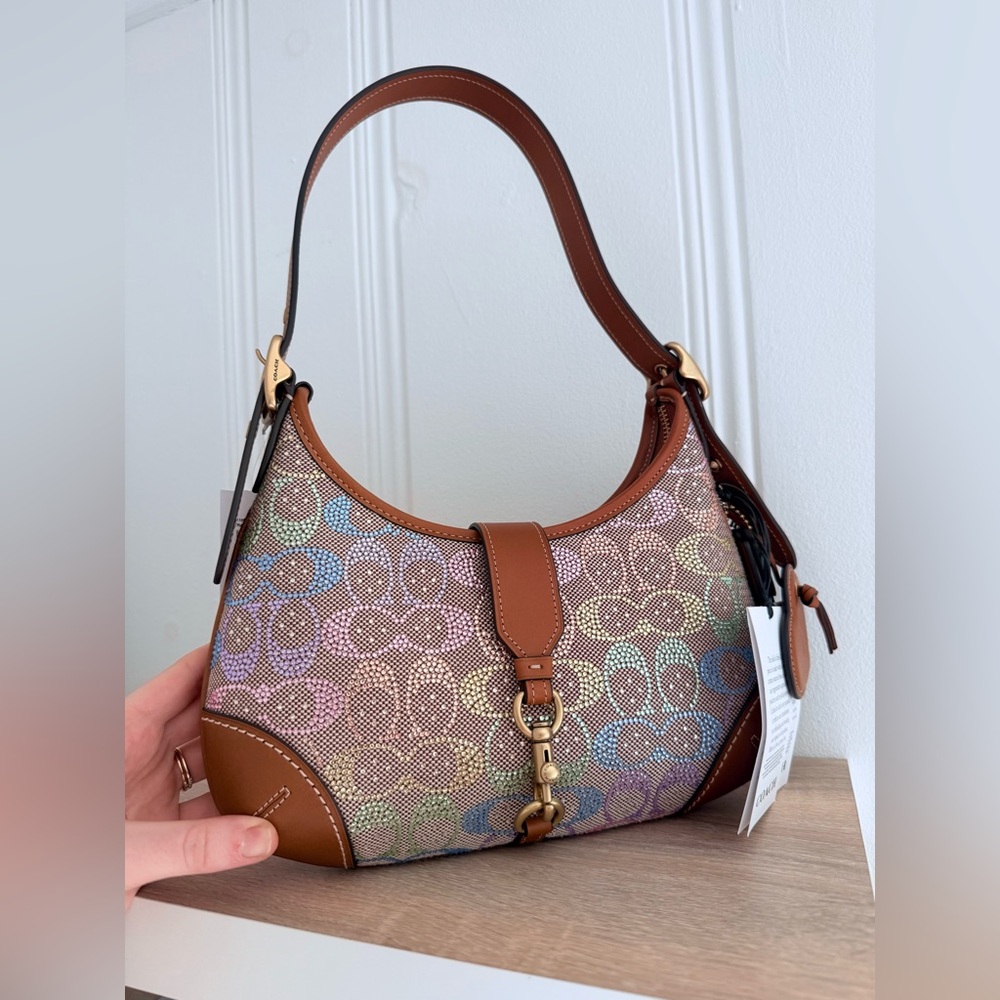 NWT Coach Rainbow Crystal Hamptons Hobo Bag 🌈✨